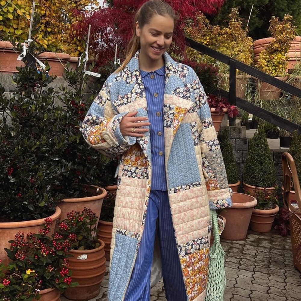 SEA NEW YORK Sydney Quilted Patchwork Puffer Jacket